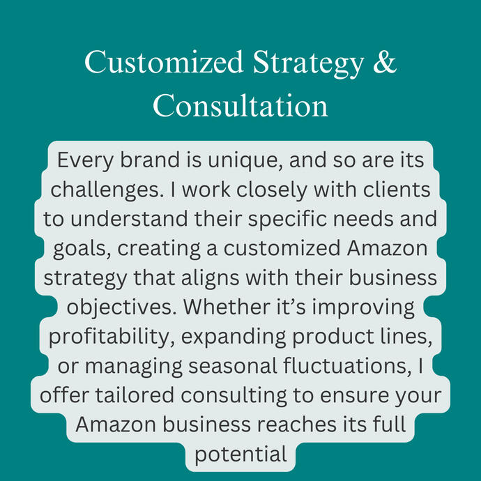 Customized Strategy &amp; Consultation