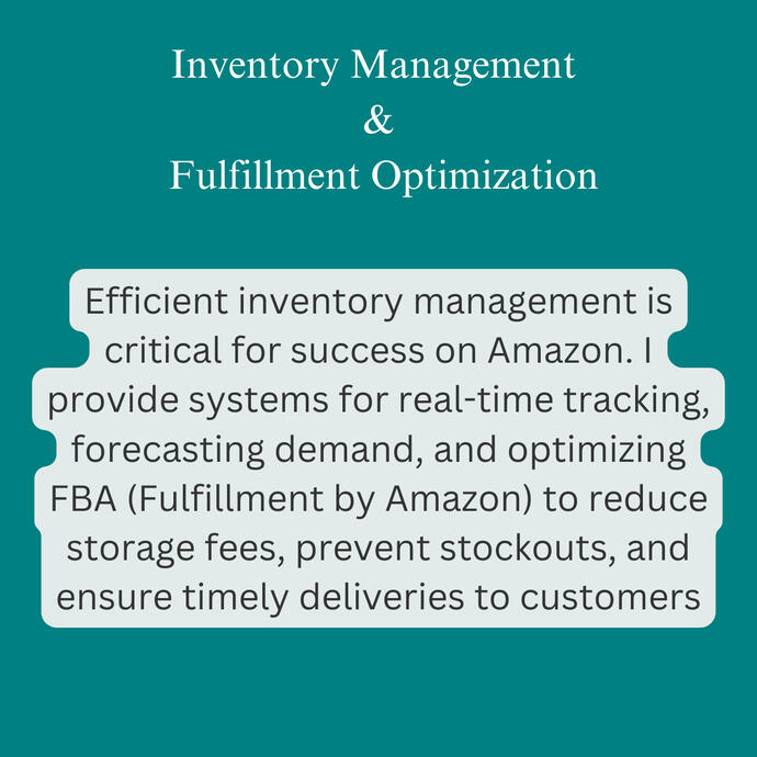 Inventory Management &amp; Fulfillment Optimization